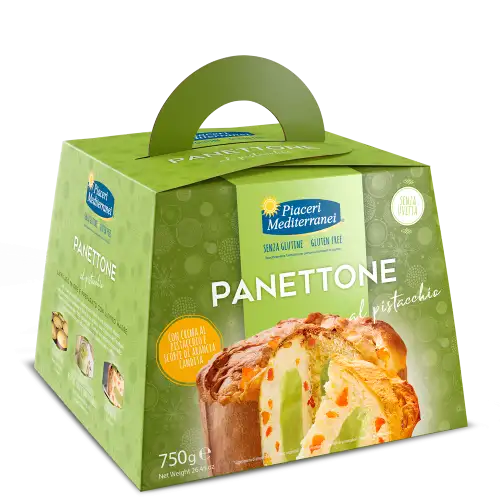 Panettone Pistache Piaceri Mediterranei 750g