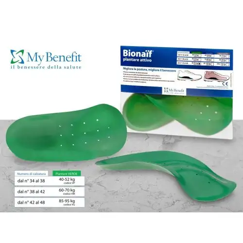 Semelles Bionaif My Benefit Active Couleur Verte Taille M 2 Semelles