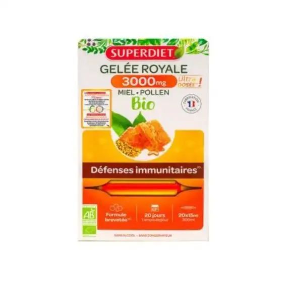 Superdiet Gelée Royale 3000 - 20 ampoules