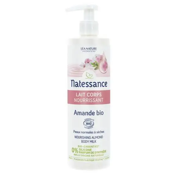 Natessance Lait Corps Nourrissant Amande Bio 400 ml