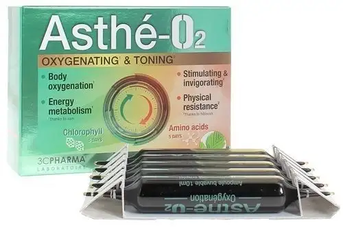 Asthé-O2 oxygénant et tonifiant 3C Pharma 10 ampoules