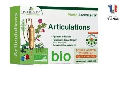 3 Chenes Phyto Aromicell’R bio articulations 20 ampoules