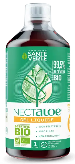 Santé Verte Nectaloe Gel Liquide d'Aloé Vera Bio 1 litre