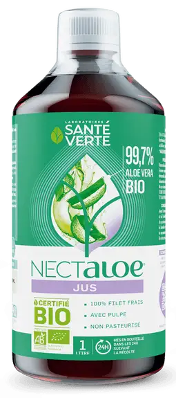 Anti gaspi 02/26 Santé Verte Nectaloe Aloe Vera 99,7% en Jus Bio 1 litre