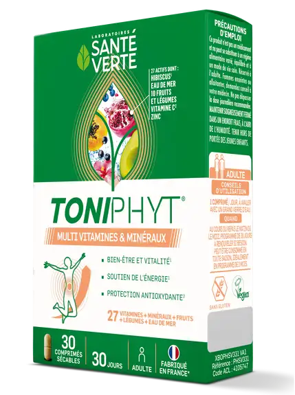 Santé Verte Toniphyt Multinature et multivitamines - 30 comprimés