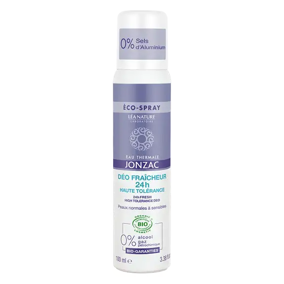Jonzac Déodorant fraîcheur 24h haute tolérance bio spray 100ml