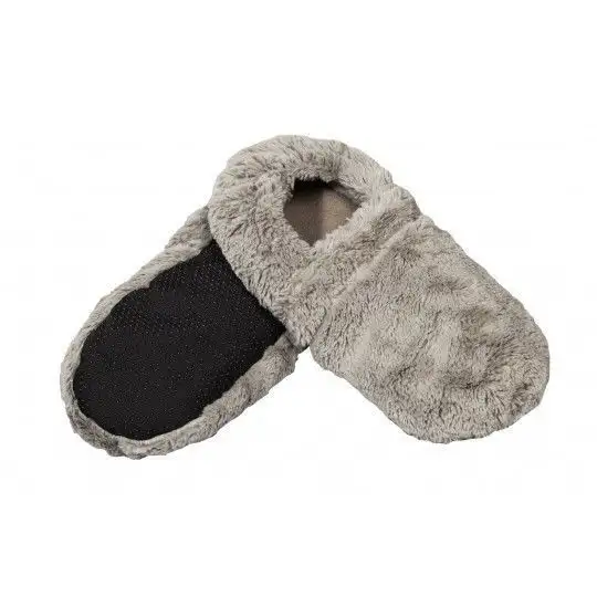 Chaussons chauffants gris Pelucho
