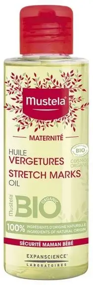 Mustela Maternité Huile Vergetures Sans Parfum Bio 105 ml