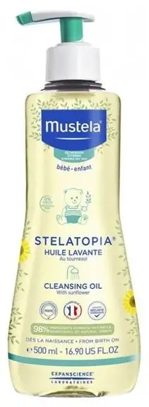 Mustela Stelatopia Huile Lavante Peau à Tendance Atopique 500 ml