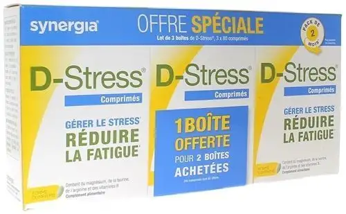D Stress de Synergia LOT DE 3 X  80cpr