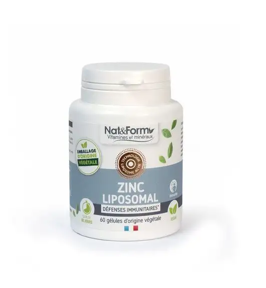 Nat & Form Zinc liposomal 60 gélules végétales