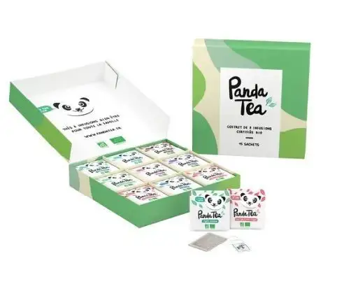 Panda tea Coffret Infusions 8 mélanges 45 sachets