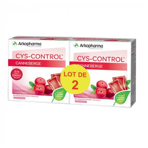 Cys-control LOT 2 X 20 sachets  Arkopharma