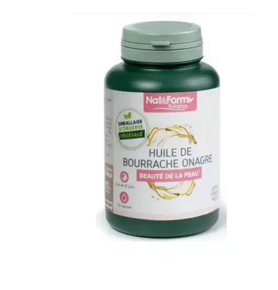 Nat & Form Onagre Bourrache 200 Gélules