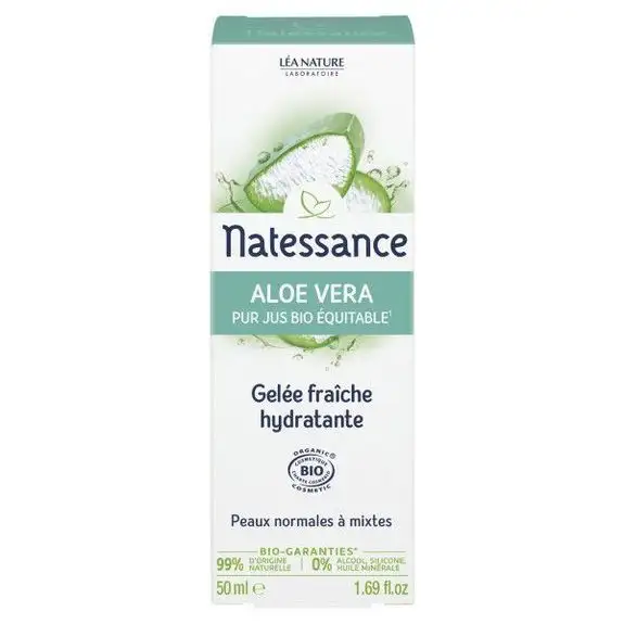 Natessance Aloe Vera Gelée Fraîche Hydratante Bio 50ml
