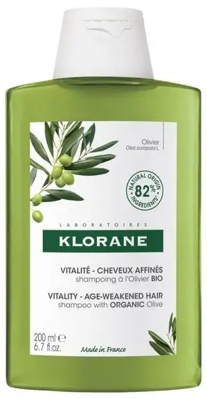 Klorane Vitalité - Cheveux Affinés Shampoing à l'Olivier Bio 200 ml