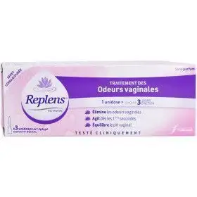 Replens Traitement des odeurs vaginales - 3 unidoses