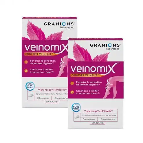 Granions Veinomix LOT 2 X 60 comprimés
