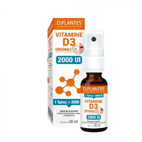 D.Plantes Vitamine D3  2000 UI Spray 20ml