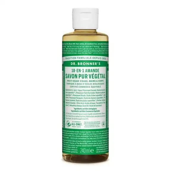 Dr Bronner's Amande  Savon Liquide 240ml