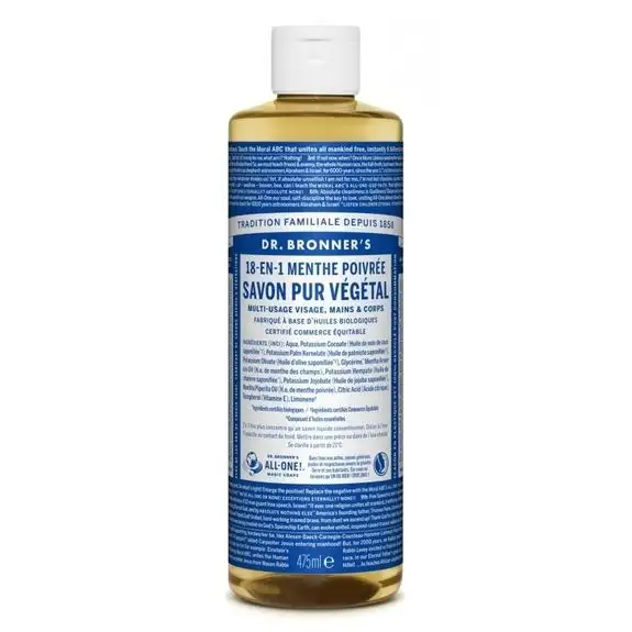 Dr Bronner's menthe poivrée Savon Liquide 475ml