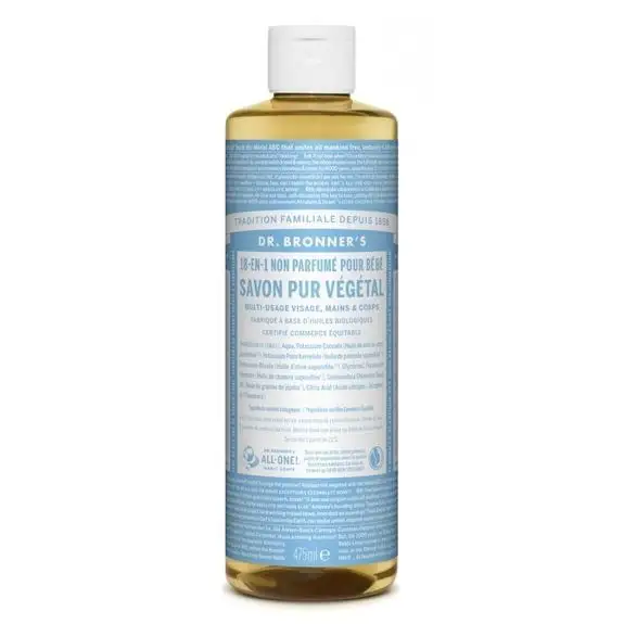 Dr Bronner's non parfumé Savon Liquide 475ml