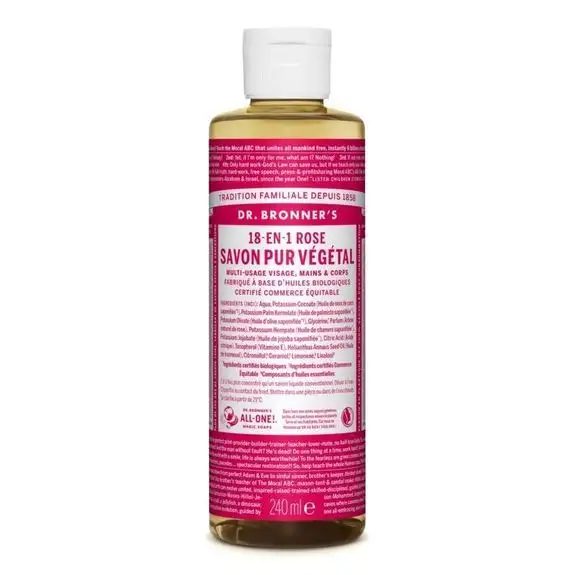 Dr Bronner's Rose Savon Liquide 240ml