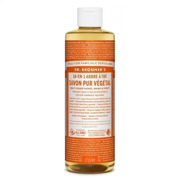 Dr Bronner's tea tree Savon Liquide 475ml