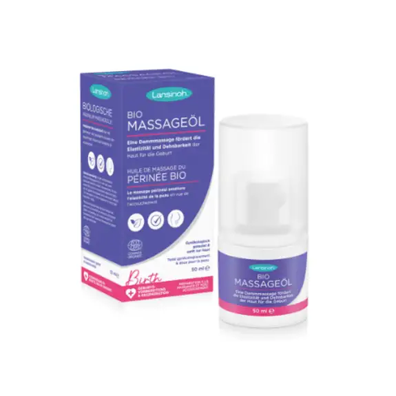 Lansinoh Huile de massage du périnée bio 50 ml