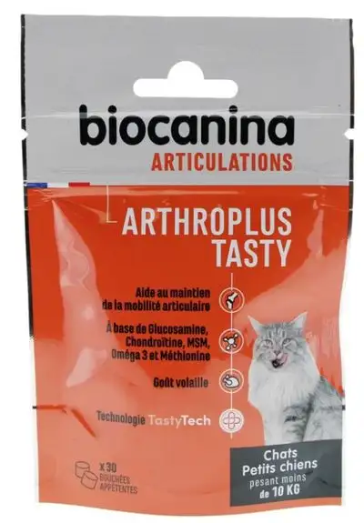 Arthroplus Tasty Chats et très petits chiens Biocanina 30 bouchées