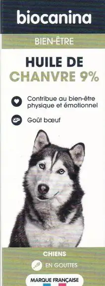 Biocanina Bien-être Chien huile de chanvre 9 %