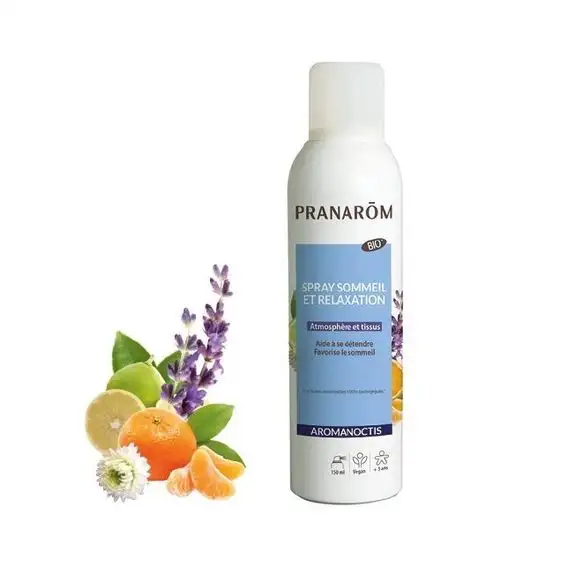 Pranarôm Aromanoctis Spray Sommeil et Relaxation Bio 150 ml