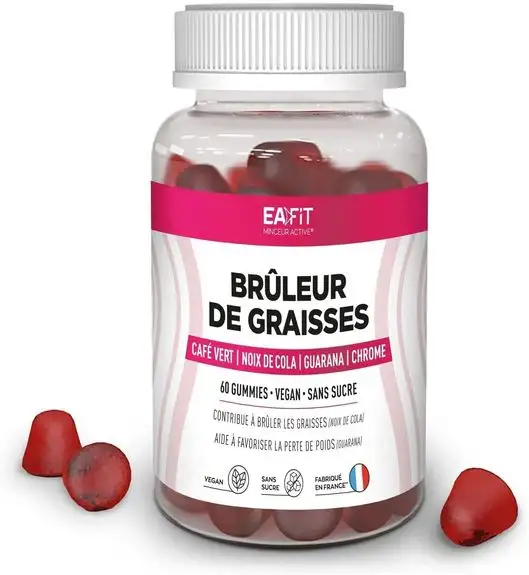 Ea Fit Brule graisse 60 gummies vegan sans sucre