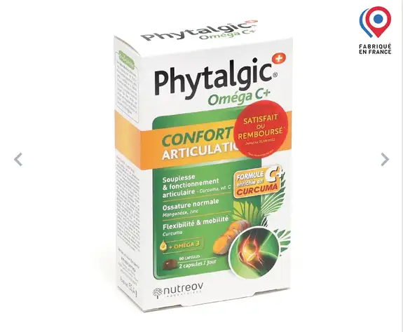 Anti gaspi 11/25 Nutreov Phytalgic Oméga C+  60 capsules