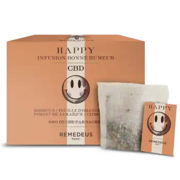 Remedeus infusion au CBD bonne humeur bio 10 sachets