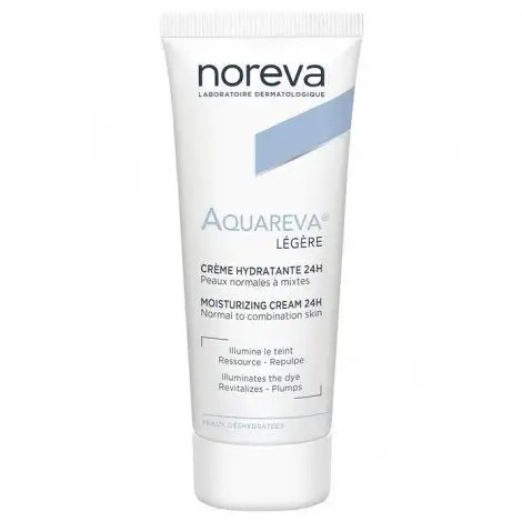 Noreva Aquareva Crème Hydratante 24H Texture Légère 40 ml