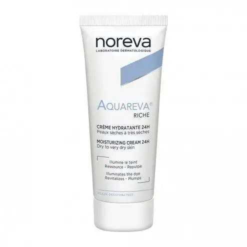 Anti gaspi 10/25 Noreva Aquareva Crème Hydratante 24H Texture riche 40 ml