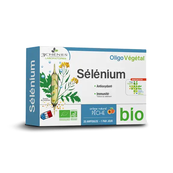 3 Chenes Oligo Végétal bio Sélénium 20 ampoules