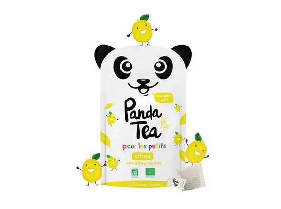 Panda Tea Infusion pours les enfants Citron BIO - 28 sachets