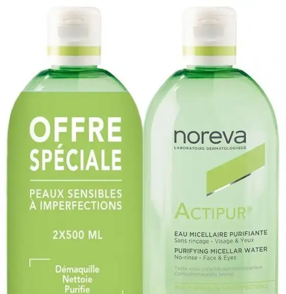 Noreva Actipur Eau Micellaire Purifiante lot 2 X 400ml