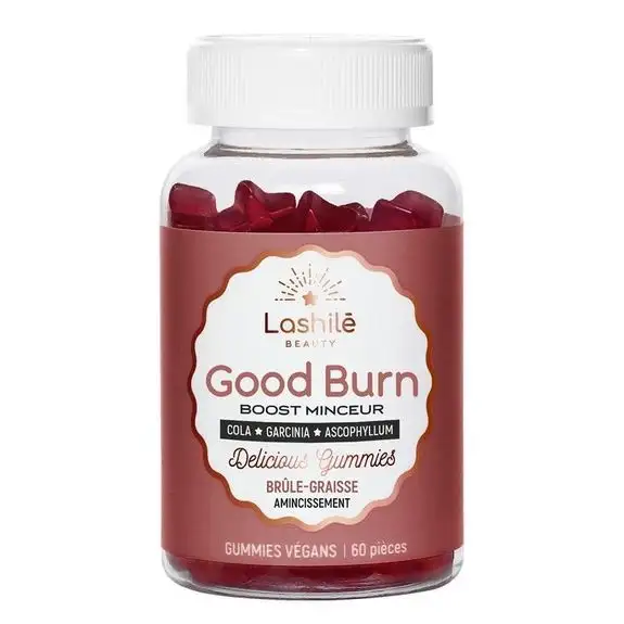 Lashile Good Burn Boost Minceur sans sucre 60 gommes