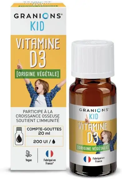 Granions kid vitamine D3 compte goutte 20ml