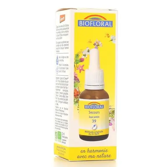 Biofloral Fleurs de Bach bio Secours compte-gouttes 25ml