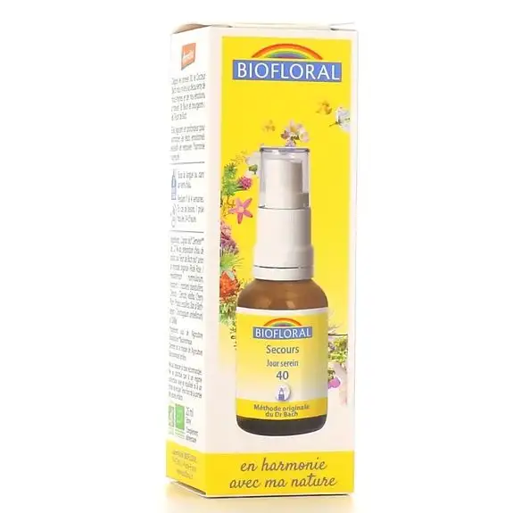 Biofloral Fleurs de Bach bio Secours  spray  25ml