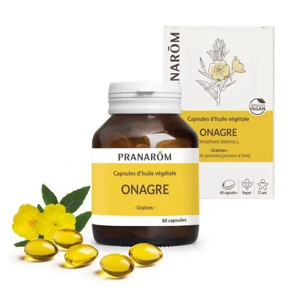 Pranarom huile végétale Onagre 60 capsules