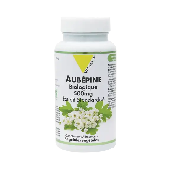 Vitall+ Aubépine bio 60 gélules végétales