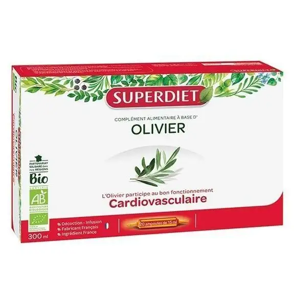Superdiet Olivier Bio 20 Ampoules