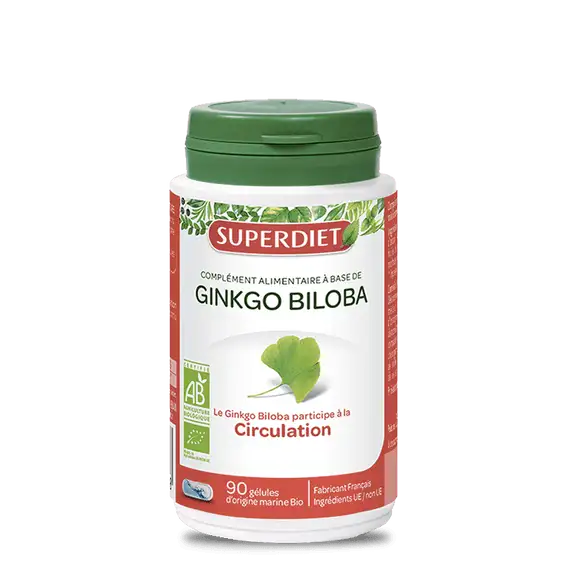 Superdiet Ginkgo Biloba Bio 90 Gélules