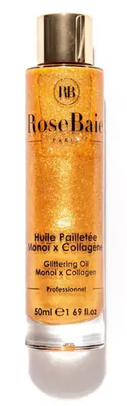 Rosebaie Huile Pailletée Monoï x Collagène 50ml