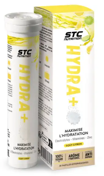STC Nutrition Hydra+ Pastilles Effervescentes Citron x20